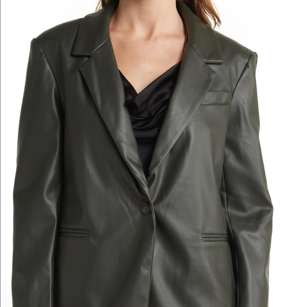 Leather Blazer